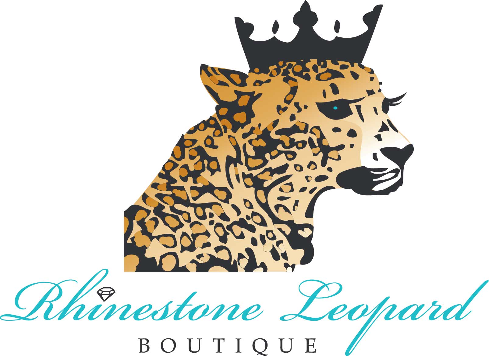 Rhinestone-Leopard-Logo