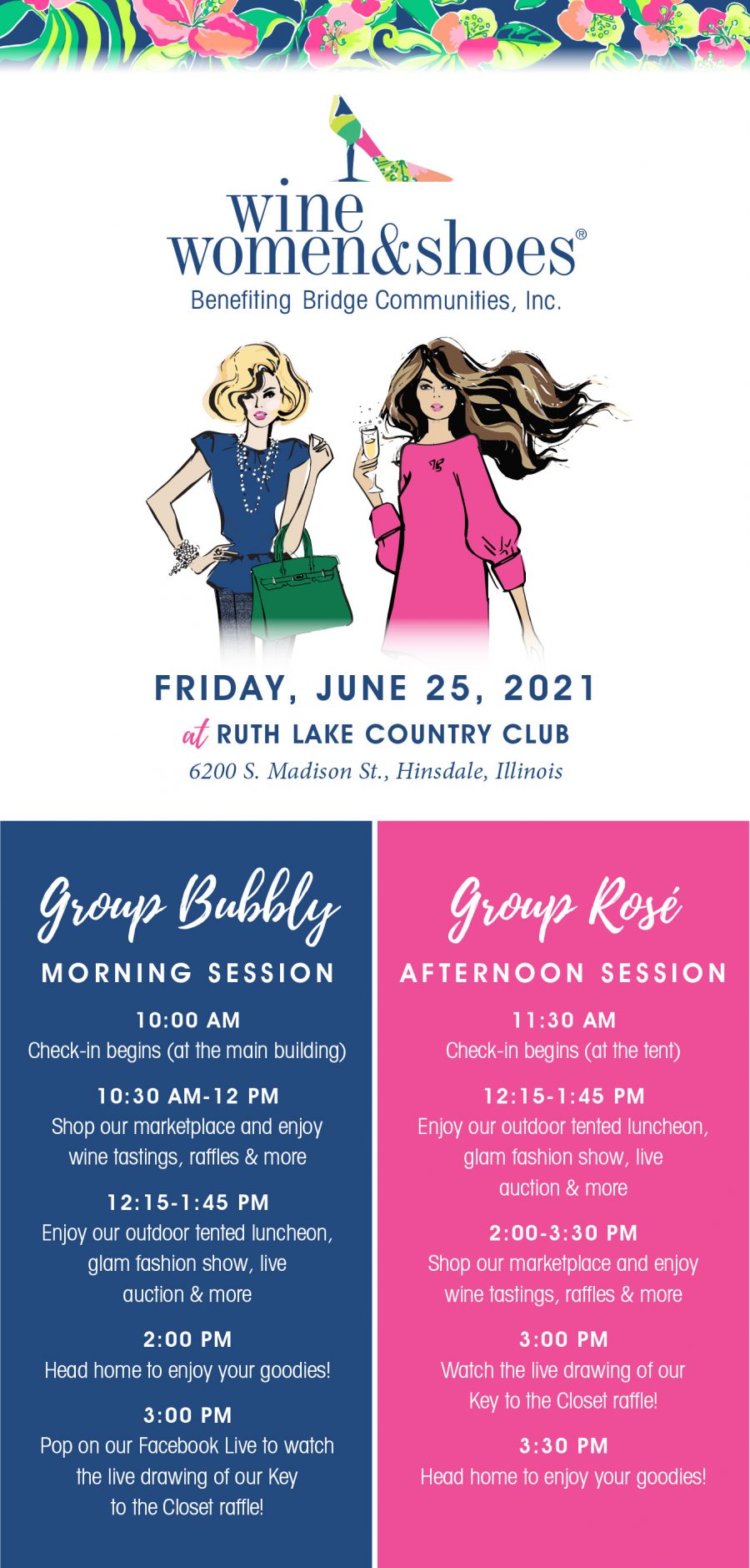 Chicago WS Schedule Wine Women & Shoes